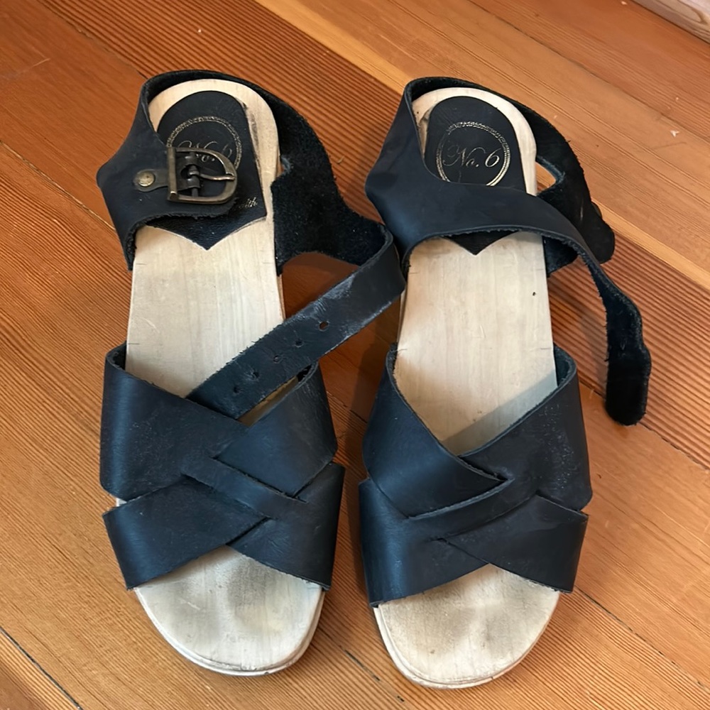 No. 6 clog sandal